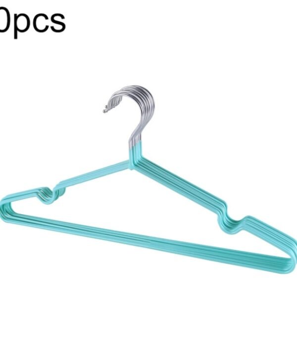 10pcs Household Stainless Steel PVC Coating Anti-skid Traceless Clothes Drying Rack