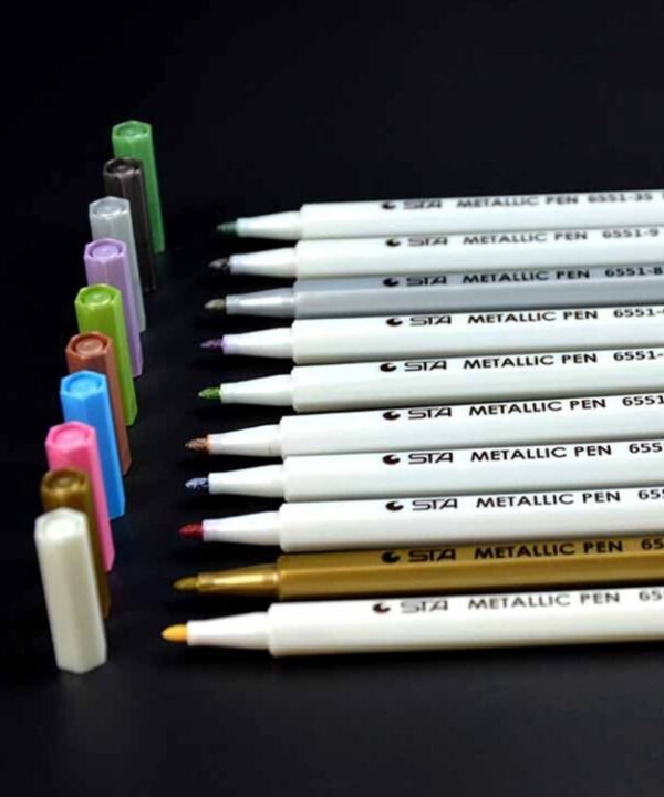 10 in 1 Creative Stationery Water Chalk Pen Watercolor Pens Scrapbooking Photo Album Metallic Art Marker Pens Gel Pen School Office Stationery