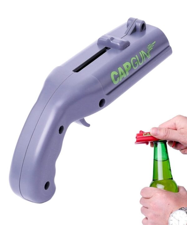 Creative Beer Bottle Opener Cap Launch Kitchen Bar Tool, Cap Opener Grey, Cap Opener Red