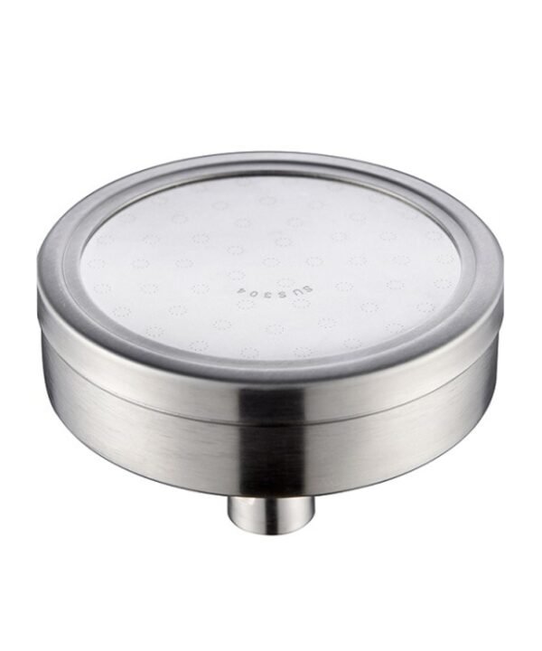 Removable and Washable 304 Stainless Steel Round Pressurized Top Spray Shower Head, Size: 118mm, Pattern D