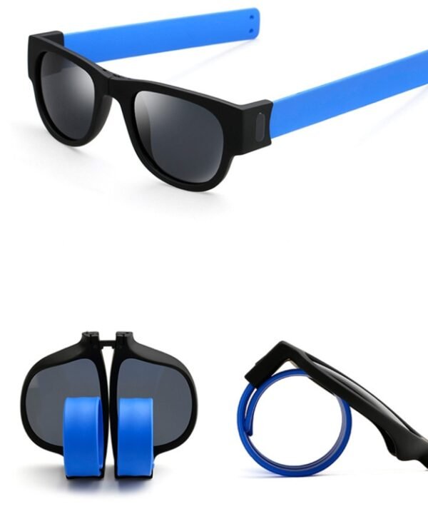 New Fashion Crimp Folding Mirror Pops Polarized Sunglasses Casual UV400 Protection Glasses for Men / Women
