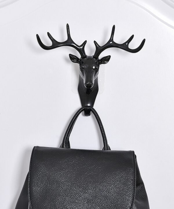 European-Style Rural Pendant Deer Head Wall Hanging Clothes Hook, Random Color Delivery