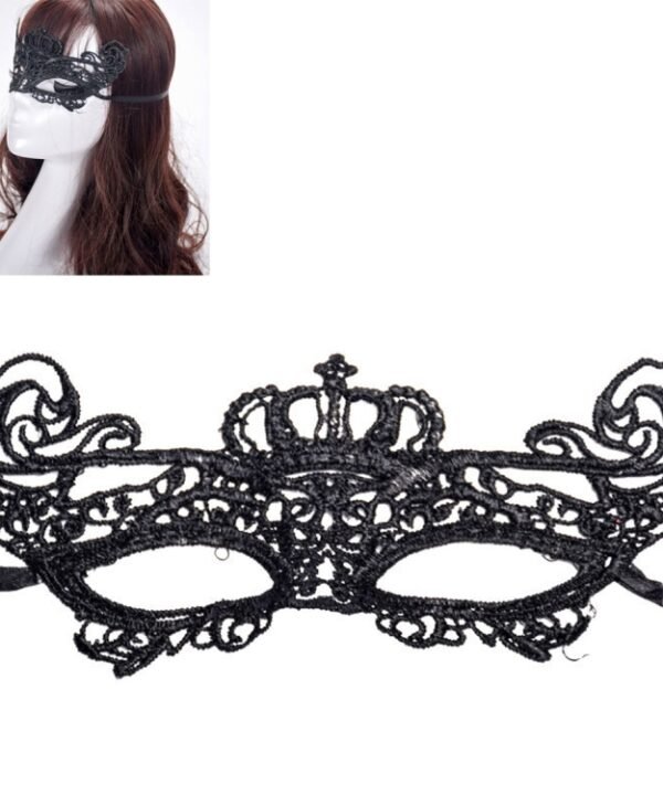 Halloween Masquerade Party Dance Sexy Lady Lace Crown Mask, Crown
