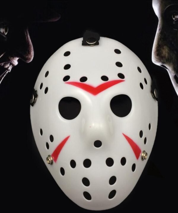 Halloween Party Cool Thicken Jason Mask, Red + White, Silver, White, Red + Yellow, Fluorescent Green, Gold