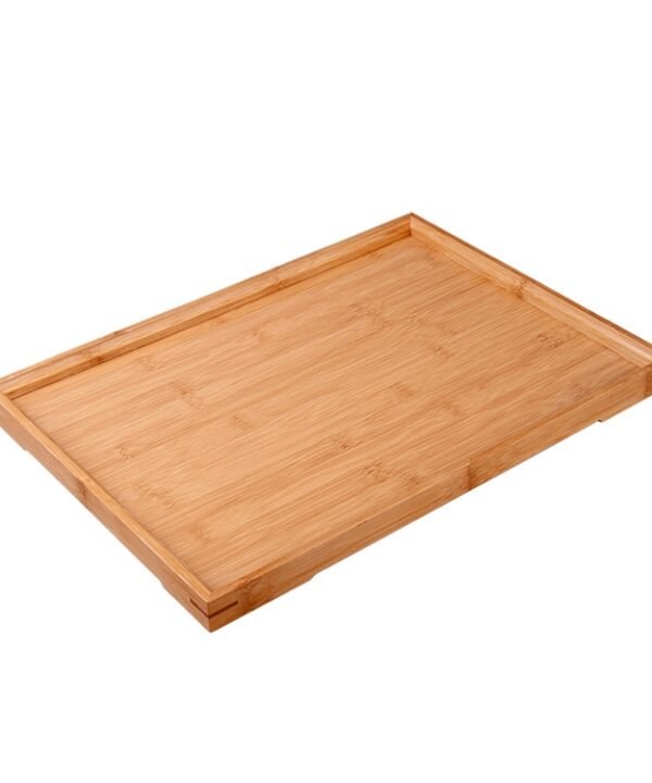 Bamboo Right Angle Tea Tray Tea Table, Size:  37x26cm