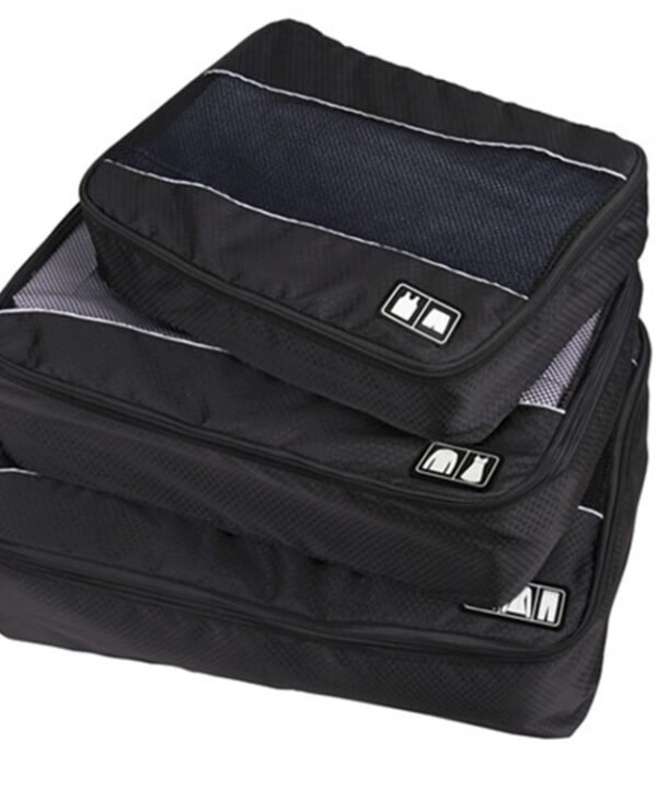 3 PCS / Sets Multi-function Football Texture 210D Polyester Waterproof Travel Clothes Underwear Storage Bag