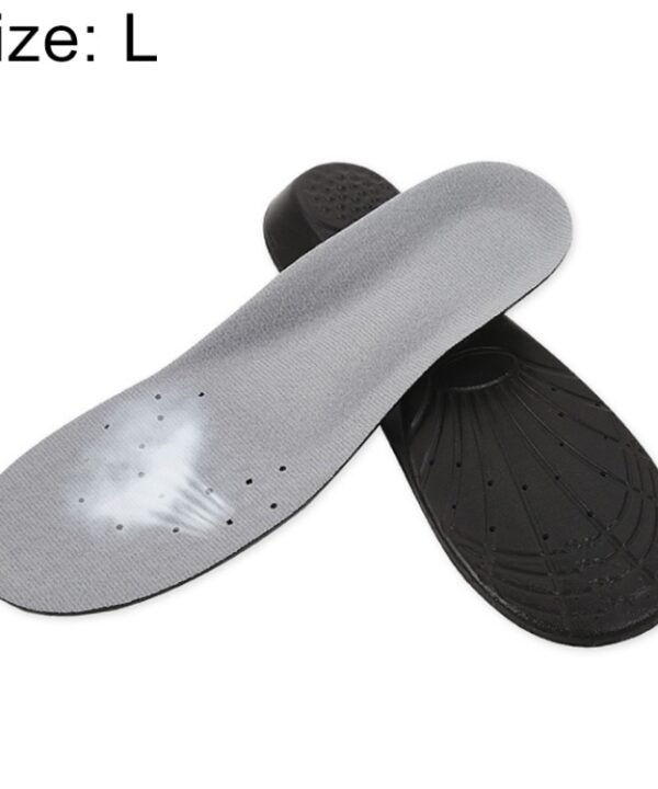 1 Pair PU Breathable Soft Sports Shock-absorbing Insole Sweat-absorbent Foot Pad Elastic Shoe Insert, Size: L(8-12 Yards), Size: L(8-12 Yards)