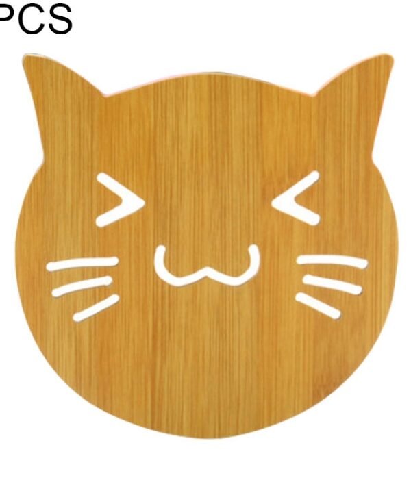 5pcs Cute Cartoon Kitchen Table Protect Wood Cup Pad Heat Insulation Coaster Mat, Random Style Delivery