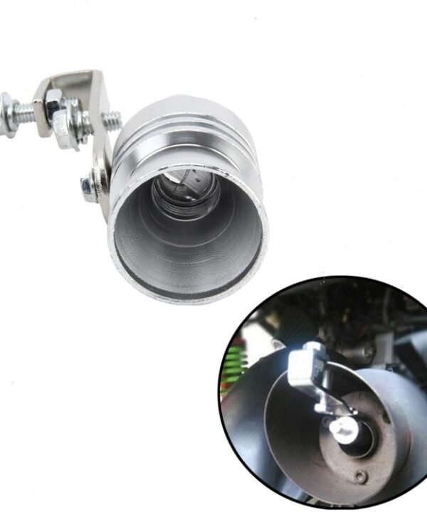 Universal Aluminum Turbo Sound Exhaust Muffler Pipe Whistle Car Simulator Whistler, Size: M