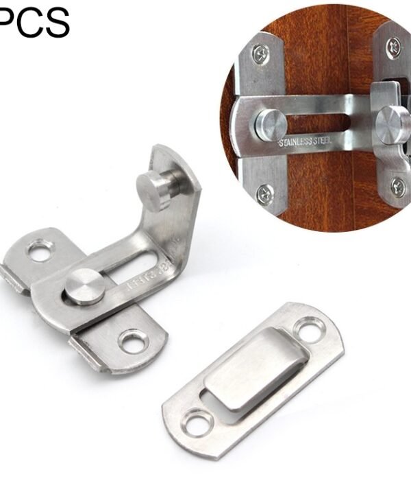 2 PCS Security Door Stainless Steel 90 Degree Right Angle Door Buckle Corner Insert