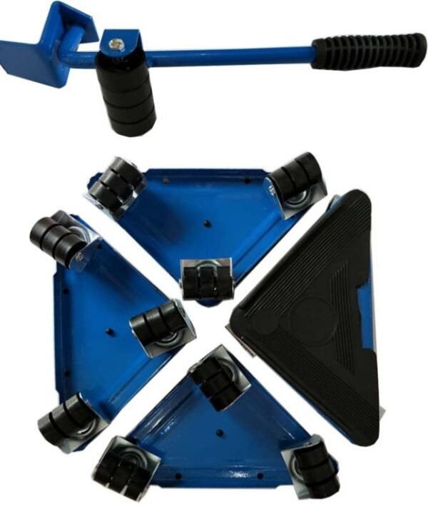 5 in 1 Triangle Iron Movers Home Trolly Heavy Furniture Moving to Save Effort