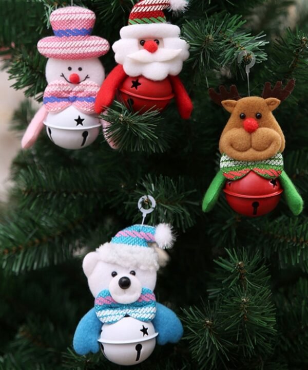 Christmas Tree Doll Bell Christmas Pendants Decorations, Random Style Delivery, Size: 11*7cm