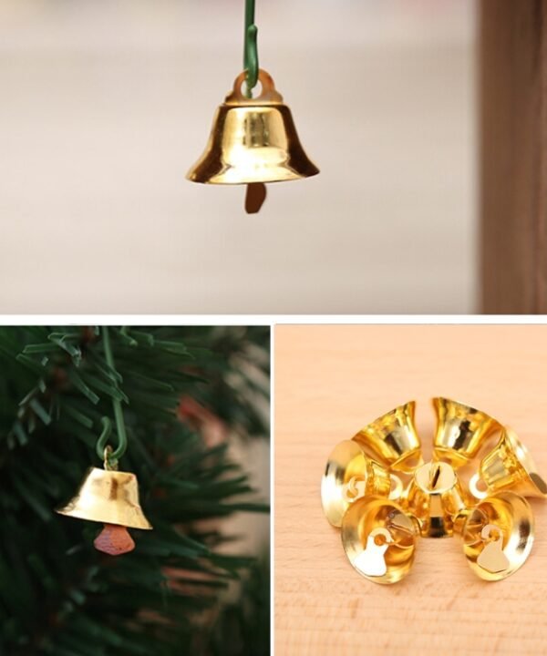 10 in 1 Christmas Decorating Christmas Tree Small Bells Decoration Supplies, Size: 2*2cm, Small Bells  Gold, Small Bells Silver