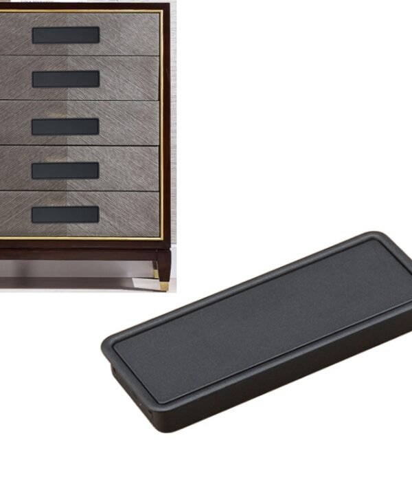 Simple Wardrobe Slotted Scrub Handle Concealed Recessed Drawer Invisible Handle, Hole Distance：96mm, 96mm