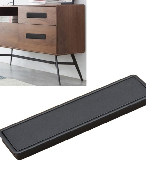 Simple Wardrobe Slotted Scrub Handle Concealed Recessed Drawer Invisible Handle, Hole Distance：160mm, 160mm