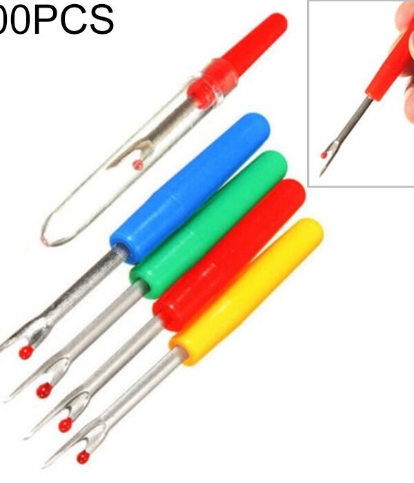100 PCS Small Seam Remover Plastic Handle Seam Cutter Cross Stitch Sewing Stitcher