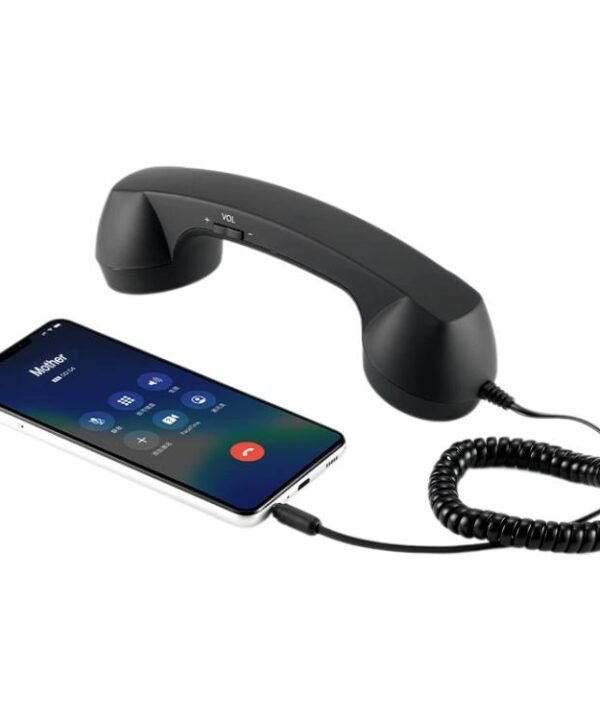 3.5mm Plug Mic Retro Telephone Anti-radiation Cell Phone Handset Receiver, 3.5mm