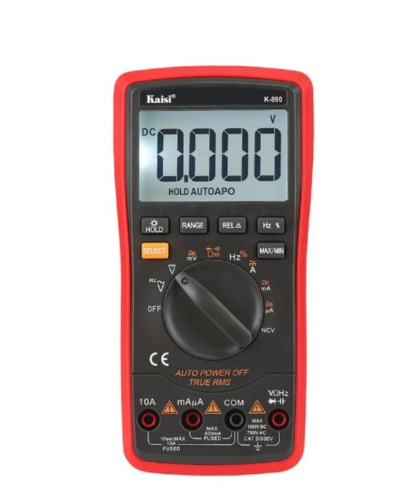 Kaisi K-890 Professional LCD Digital Multimeter Electrical Handheld Digital Multimeter Tester