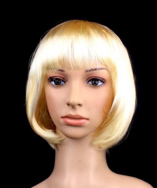 Party Cosplay Headwear Straight Short PET Wigs for Female(Lavender)