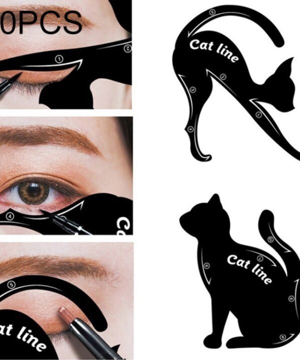 20 PCS / 10 Sets Women Cat Line Eye Makeup Tool Model