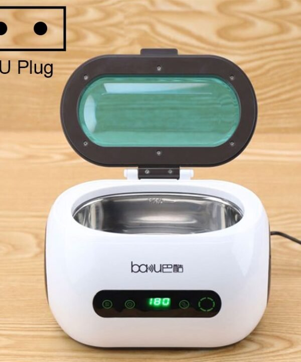 baku BA-3060 220V Household Glasses Jewelry Cleaning Tools Ultrasonic Cleaning Machine, EU Plug, EU Plug