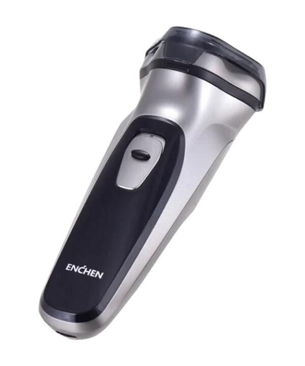 Original Xiaomi ENCHEN Water Proof Triple Rotary Double Ring Blade Shaving Head Electric Rechargeable Shaver For Men(Silver)
