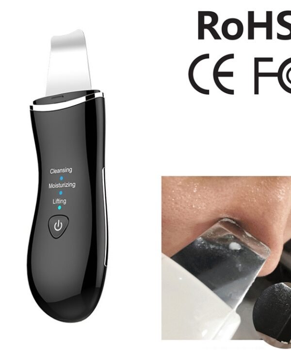 BLK-D016 Ultrasonic Beauty Shovel Skin Machine Vibration Household Facial Cleaning and Washing Massage Instrument Beauty Instrument