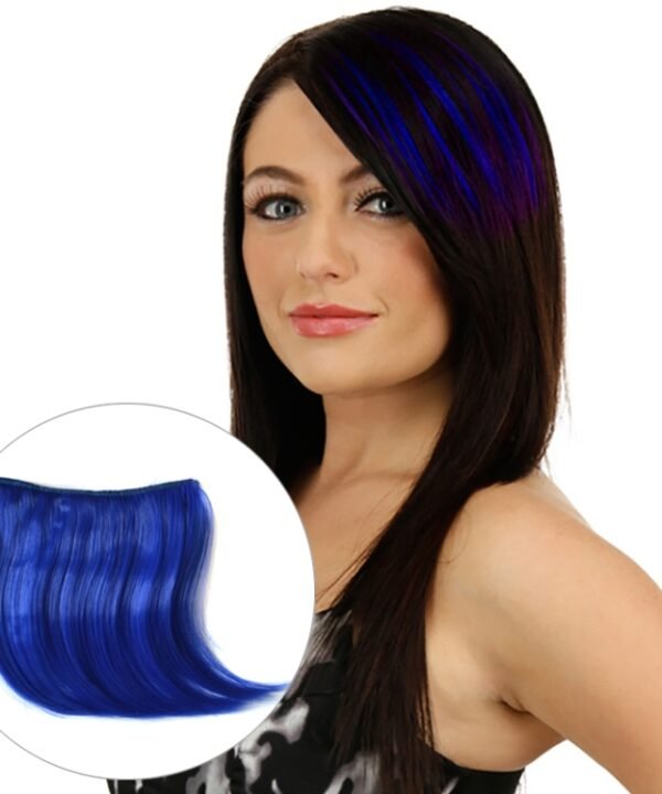 Color Gradient Invisible Seamless Hair Extension Wig Piece Straight Hair Piece Color Bangs Hair Piece