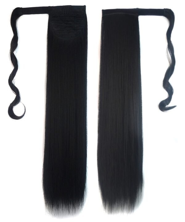 1# Invisible Seamless Bandage-style  Wig Long Straight Hair Wig Ponytail