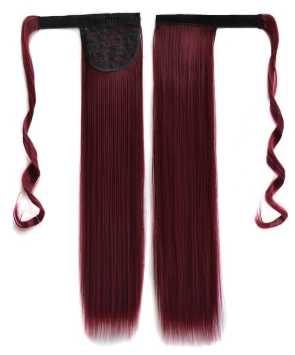118# Invisible Seamless Bandage-style  Wig Long Straight Hair Wig Ponytail