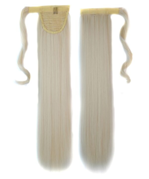60# Invisible Seamless Bandage-style  Wig Long Straight Hair Wig Ponytail