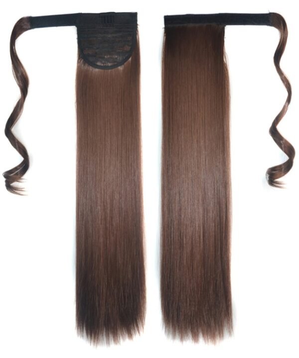6# Invisible Seamless Bandage-style  Wig Long Straight Hair Wig Ponytail