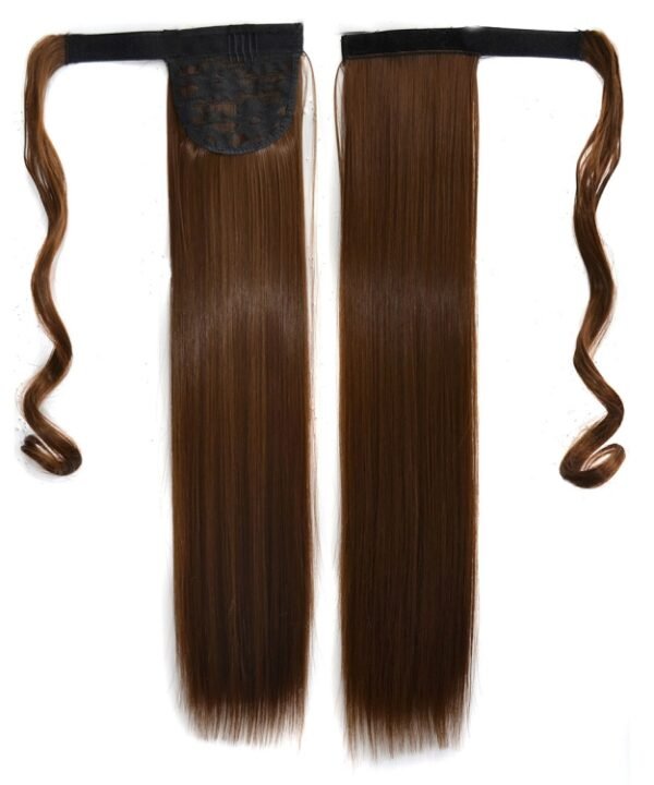 8# Invisible Seamless Bandage-style  Wig Long Straight Hair Wig Ponytail
