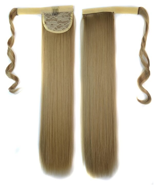 16# Invisible Seamless Bandage-style  Wig Long Straight Hair Wig Ponytail
