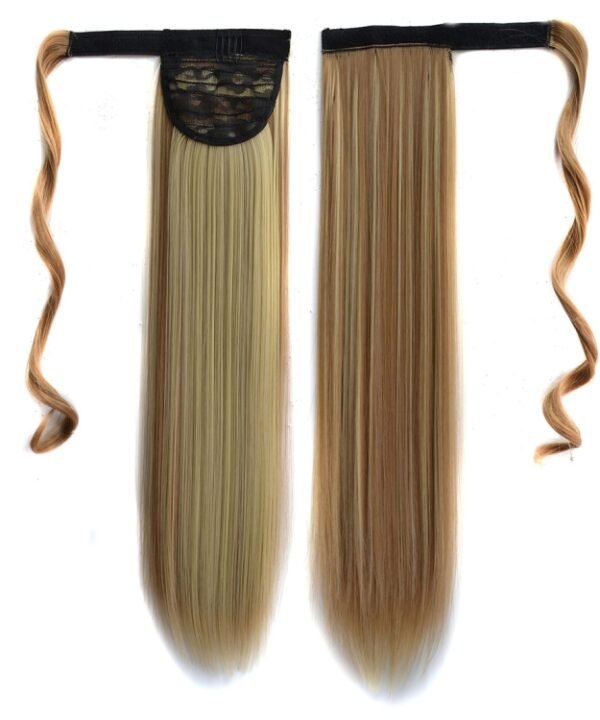 16H613# Invisible Seamless Bandage-style  Wig Long Straight Hair Wig Ponytail