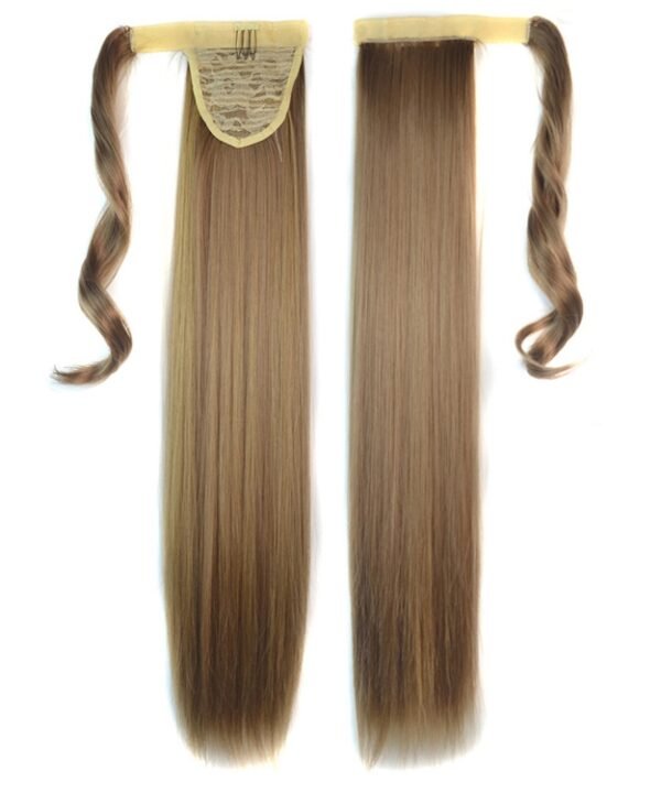 18H22# Invisible Seamless Bandage-style  Wig Long Straight Hair Wig Ponytail