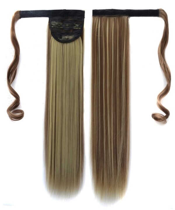 18H613# Invisible Seamless Bandage-style  Wig Long Straight Hair Wig Ponytail
