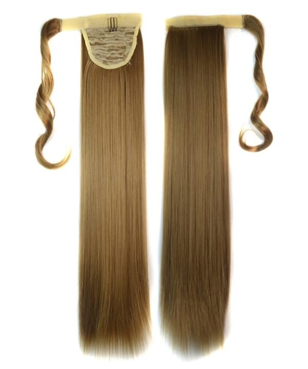 18M22# Invisible Seamless Bandage-style  Wig Long Straight Hair Wig Ponytail