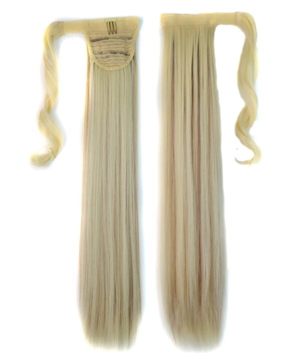 613H12# Invisible Seamless Bandage-style  Wig Long Straight Hair Wig Ponytail