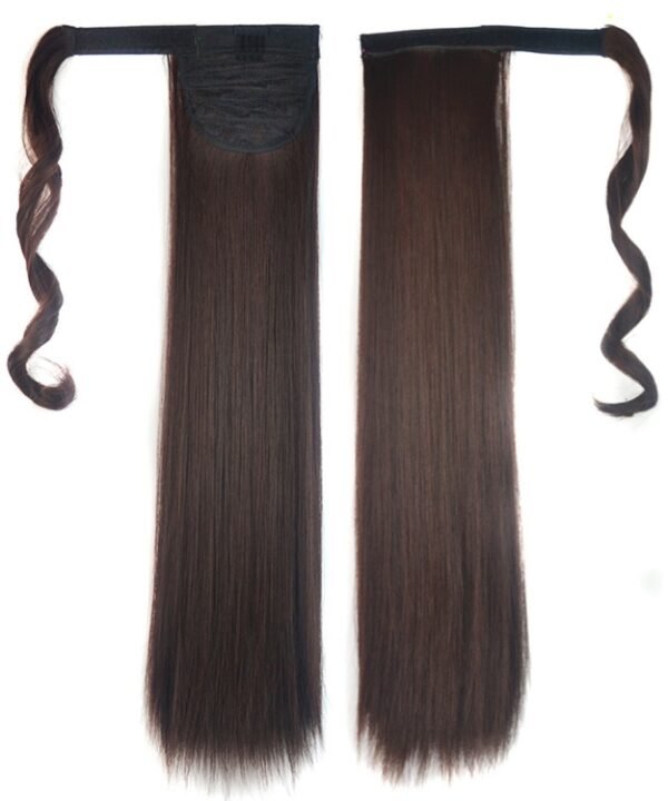 2M33# Invisible Seamless Bandage-style  Wig Long Straight Hair Wig Ponytail