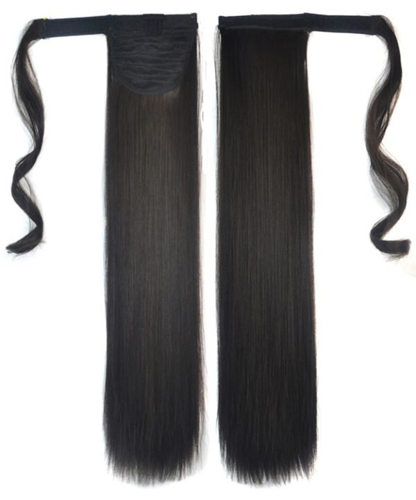 4# Invisible Seamless Bandage-style  Wig Long Straight Hair Wig Ponytail