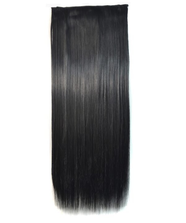 1# One-piece Seamless Five-clip Wig Long Straight Wig Piece