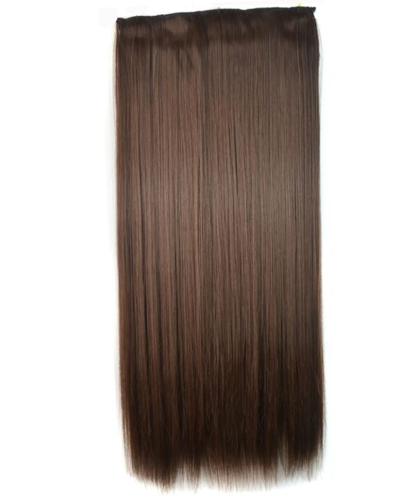 8# One-piece Seamless Five-clip Wig Long Straight Wig Piece