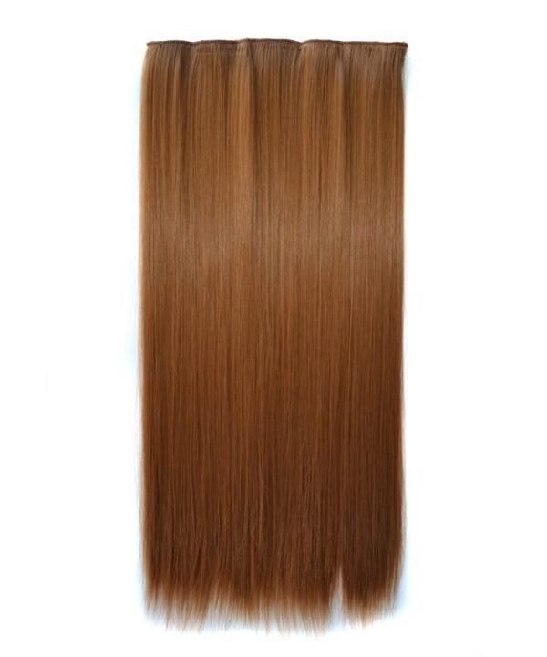 26# One-piece Seamless Five-clip Wig Long Straight Wig Piece