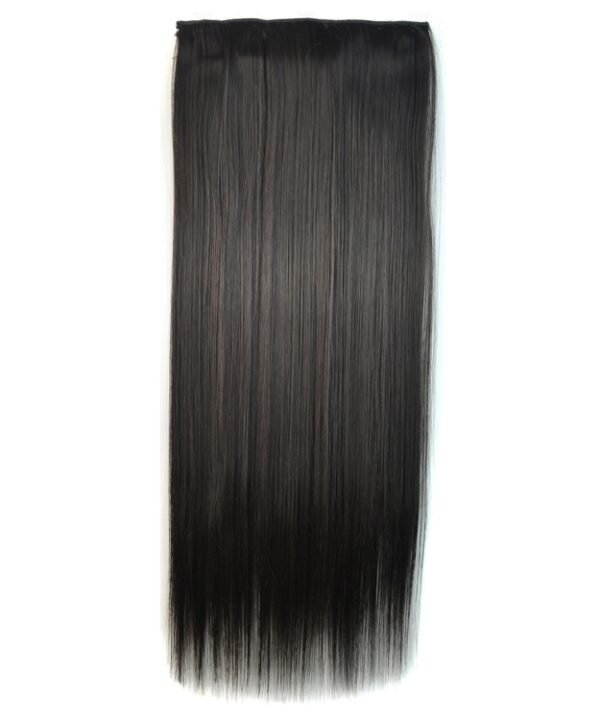 2# One-piece Seamless Five-clip Wig Long Straight Wig Piece