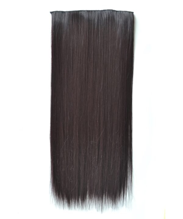 99J# One-piece Seamless Five-clip Wig Long Straight Wig Piece