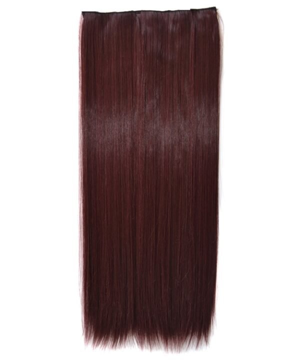 99JM118# One-piece Seamless Five-clip Wig Long Straight Wig Piece