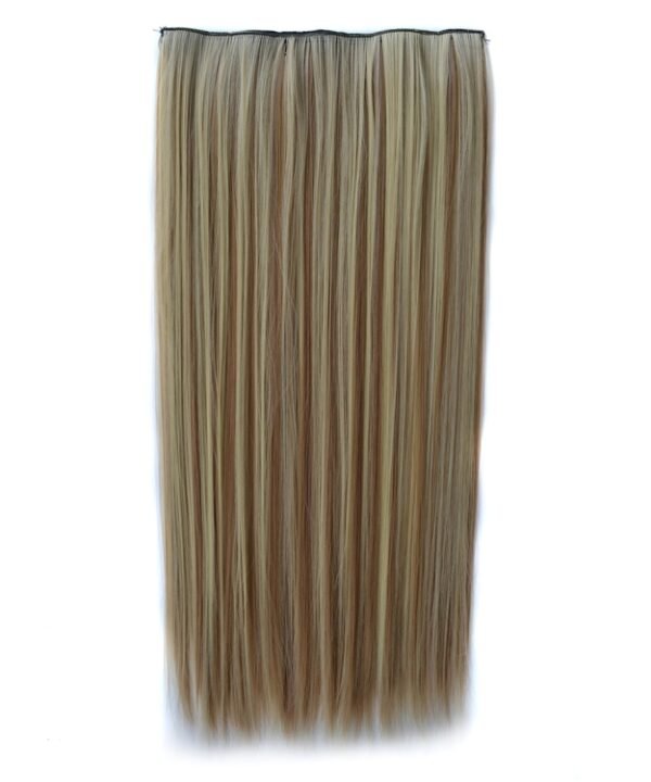 613H16# One-piece Seamless Five-clip Wig Long Straight Wig Piece