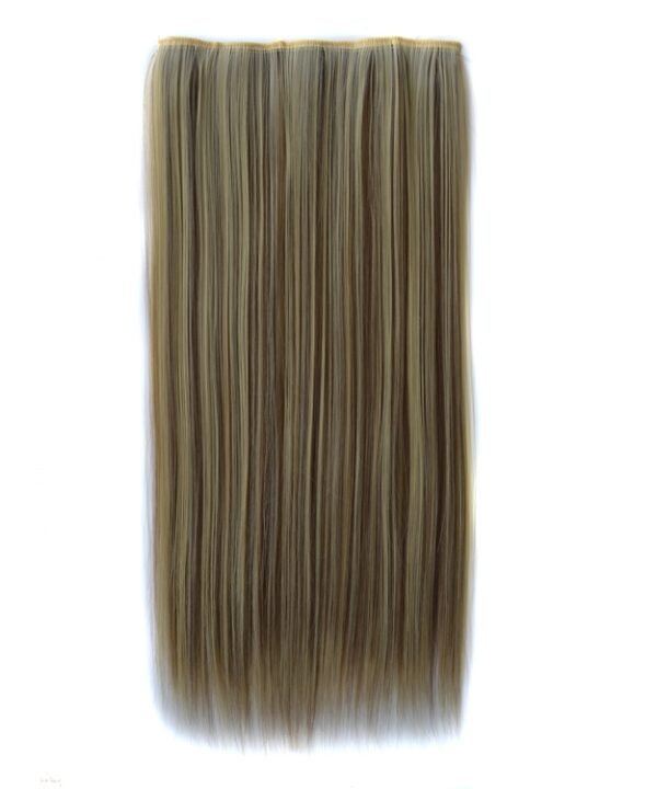 613H18# One-piece Seamless Five-clip Wig Long Straight Wig Piece