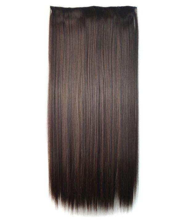 4B# One-piece Seamless Five-clip Wig Long Straight Wig Piece